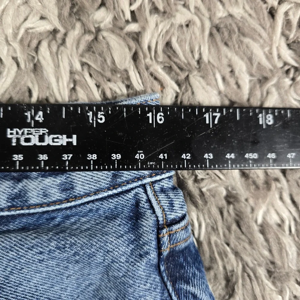 AGOLDE Parker Vintage Cutoff Distressed Denim Shorts Blue Size 30 A026E-811
